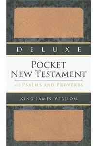 Deluxe Pocket New Testament with Psalms and Proverbs-KJV: King James Version, Premium Brown