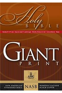 NASB Giant Print Handy-Size Reference Bible, Black