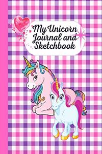 My unicorn Journal and sketchbook