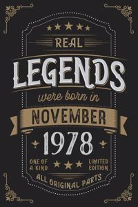 Real Legends were born in November 1978