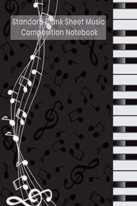 Standard Blank Sheet Music Composition Notebook