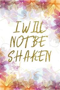 I Will Not Be Shaken