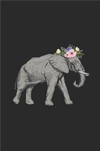 Elephant With Flowers