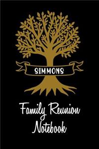 Simmons Family Reunion Notebook