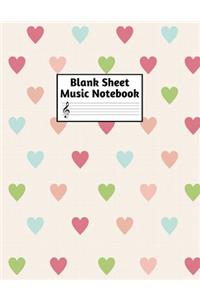 Blank Sheet Music Notebook