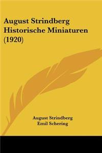 August Strindberg Historische Miniaturen (1920)