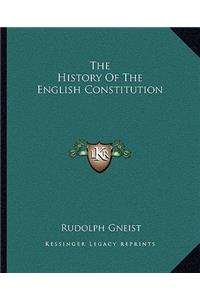 History Of The English Constitution