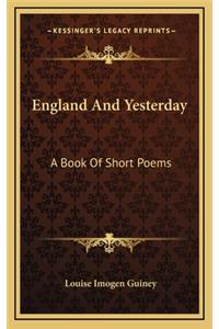 England and Yesterday