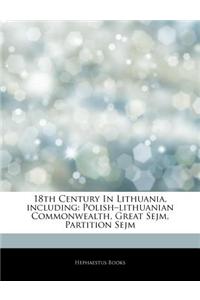 Articles on 18th Century in Lithuania, Including