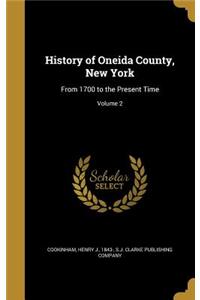 History of Oneida County, New York
