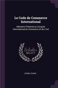 Le Code de Commerce International