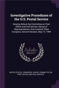 Investigative Procedures of the U.S. Postal Service