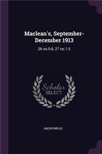 Maclean's, September-December 1913