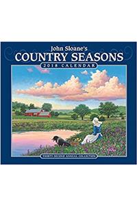 John Sloanes Country Seasons 2018 Deluxe Wall Calendar