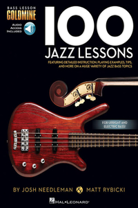 100 Jazz Lessons Bass Lesson Goldmine Series Book/Online Audio