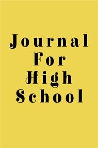 Journal For High School