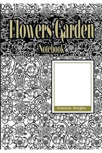 Flowers Garden Notebook, 7 X 10 Inch 100 Sheets
