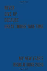 2020 My New Year Resolution Journal