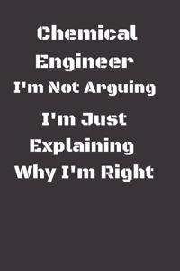 Funny Chemical Engineer Notebook University Graduation gift