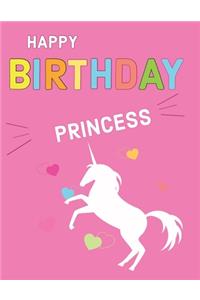 Unicorn Happy Birthday Princess