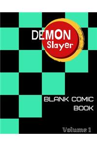 Blank comic book Demon Slayer