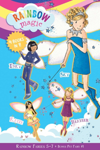Rainbow Magic Rainbow Fairies: Books #5-7 with Special Pet Fairies Book #1