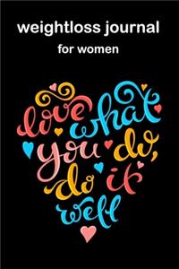 weight loss journal for women