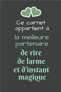 Ce carnet appartient à la meilleure partenaire