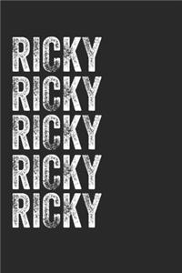 Name RICKY Journal Customized Gift For RICKY A beautiful personalized