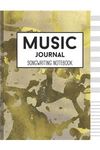 Music Journal Songwriting Notebook