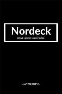 Nordeck: Notizbuch / Notizblock A5 - 120 Seiten Punktraster - Notizblock / Journal / Notebook für deine Stadt