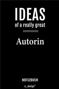 Notizbuch für Autoren / Autor / Autorin