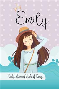 Emily Daily Planner Notebook Diary
