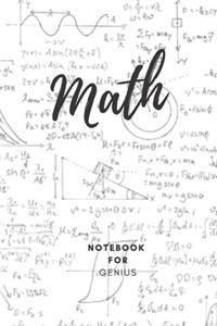 Math Notebook for Genius