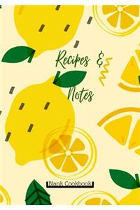 Blank Cookbook Recipes & Notes