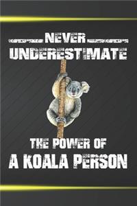 Never Underestimate The Power Of A Koala Person
