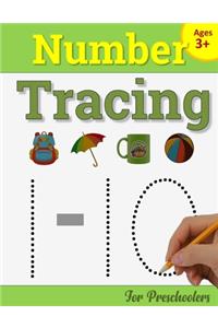 Number Tracing Book for Preschoolers