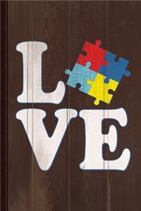 I Love Autism Journal Notebook