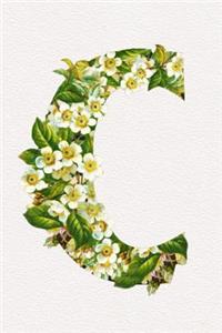 Floral Initials Dot Grid Journal - C
