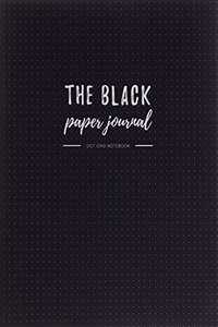Black Paper Journal - Dot Grid Notebook