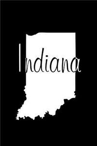 Indiana - Black Lined Notebook with Margins