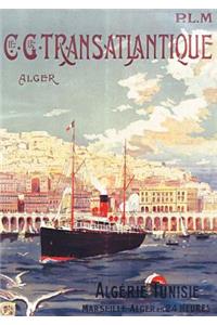 Carnet Blanc, Affiche Transatlantique Alger