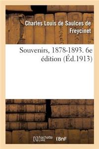 Souvenirs, 1878-1893. 6e édition
