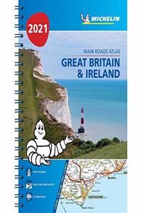 Great Britain & Ireland 2021 - Mains Roads Atlas (A4-Spiral)