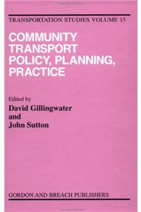 Community Transport: Policy, Planning and Practice
