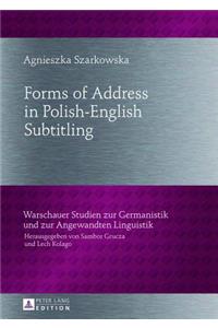 Forms of Address in Polish-English Subtitling