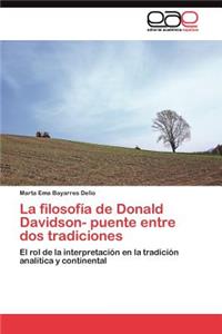 filosofía de Donald Davidson- puente entre dos tradiciones