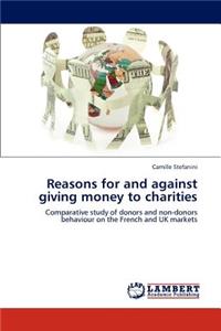 Reasons for and against giving money to charities