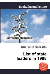 List of State Leaders in 1998