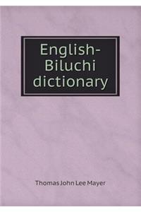 English-Biluchi Dictionary